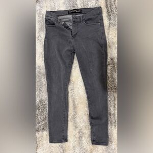 Express Women's Gray Mid-Rise Jeans